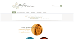Desktop Screenshot of mindfulnessatthecenter.com