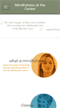 Mobile Screenshot of mindfulnessatthecenter.com